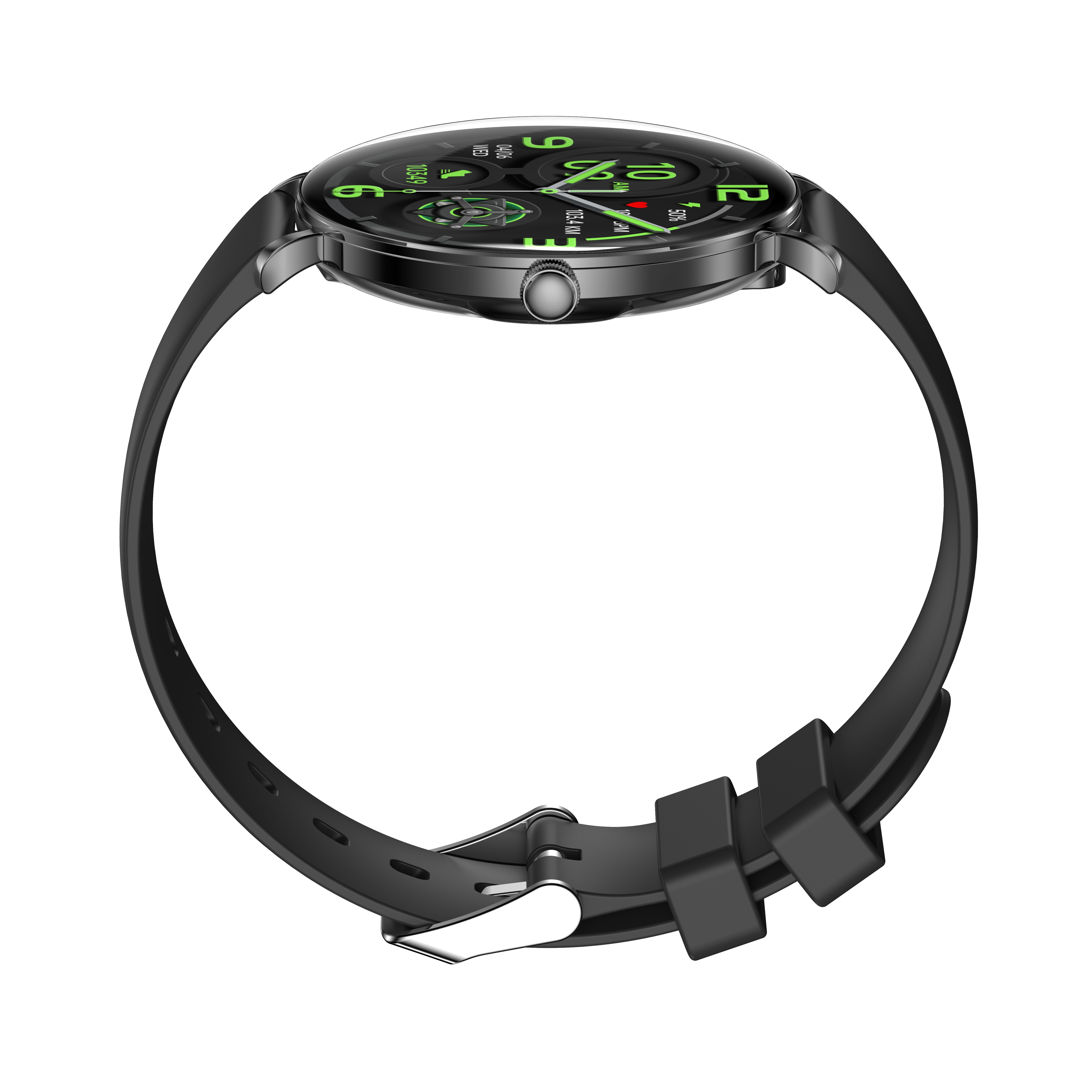 Women's AMOLED Smartwatch Black Strap Edition with Bluetooth Calling & Fitness Tracking