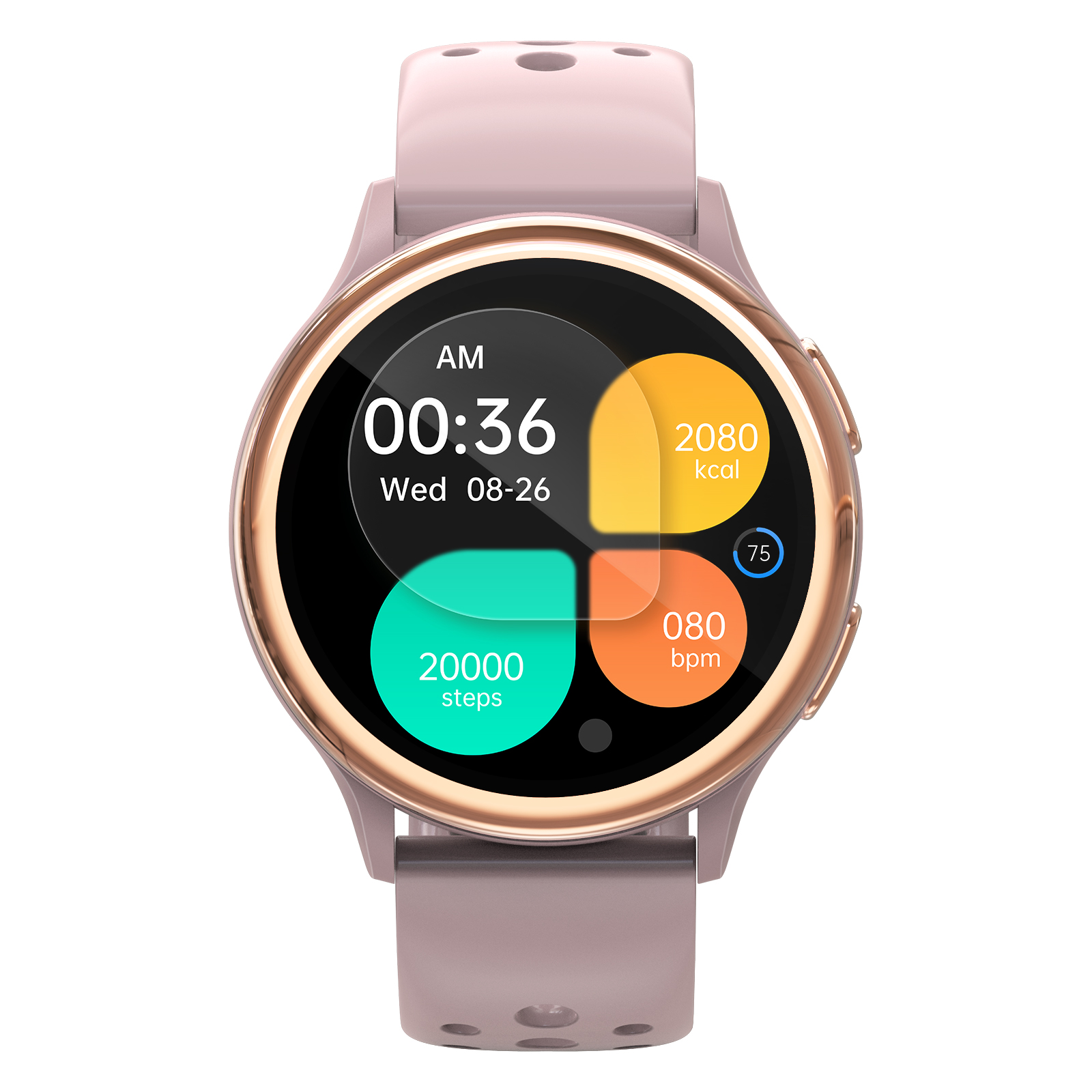 Elegant Women's Smartwatch with Round Dial and Sporty Style