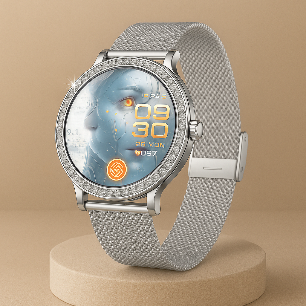 Why Round Women’s Smart Watches with Slim Diamond Design and AI Features Define the Future of Luxury Wearables