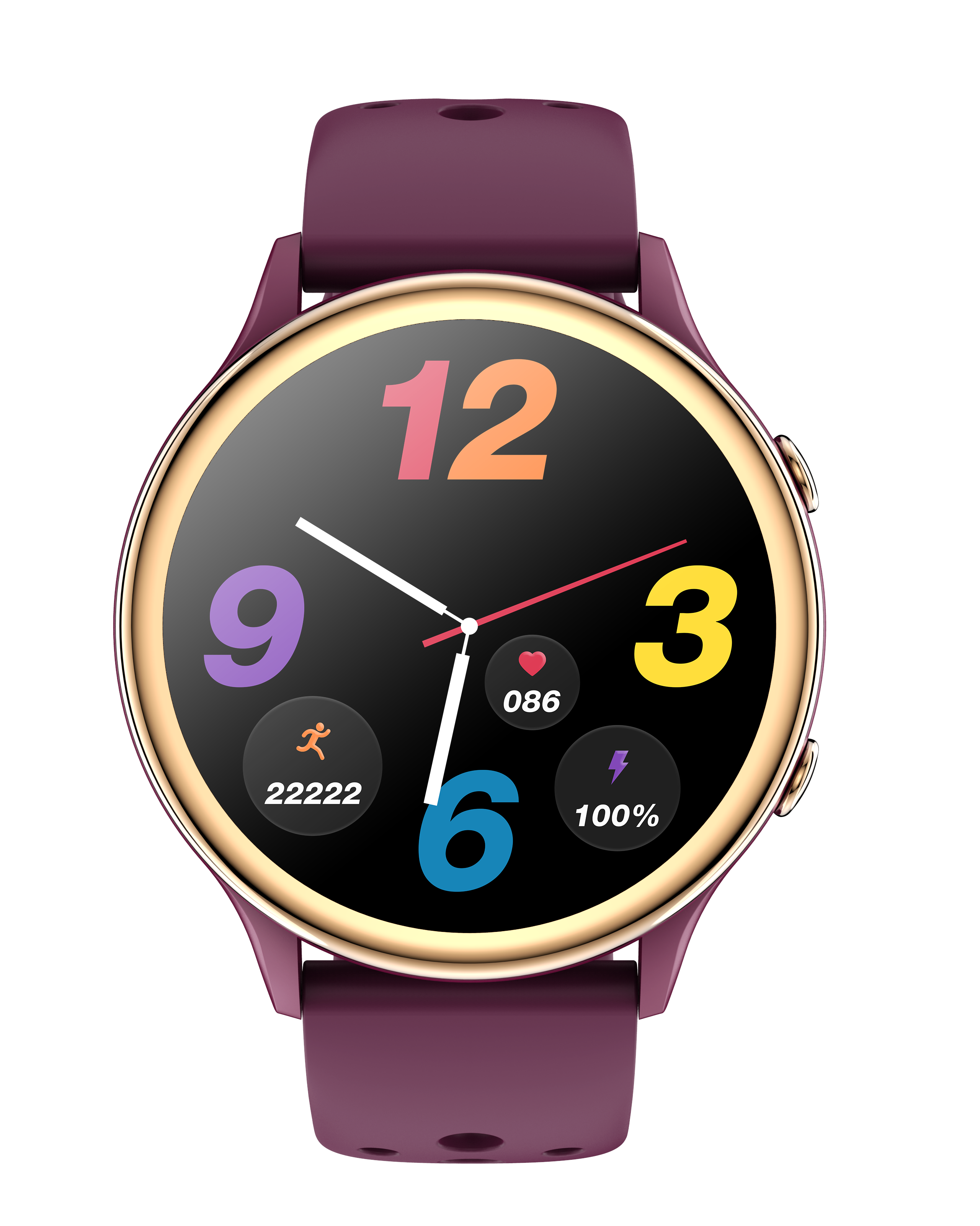 Elegant Round Smartwatch for Women with Calling & Health Monitoring – IP68 Waterproof