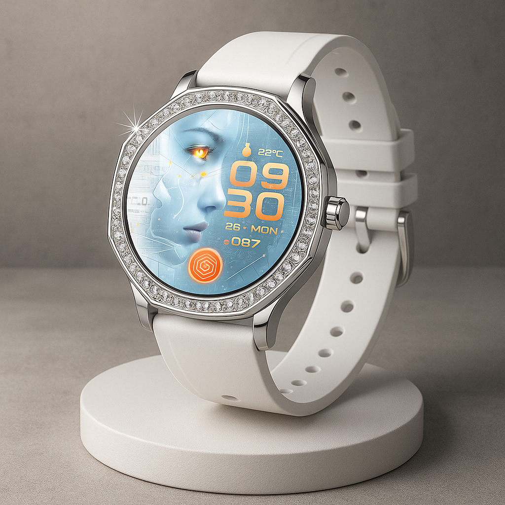 Zinc Alloy Case Round Women’s Smart Watches: Redefining Strength and Feminine Luxury