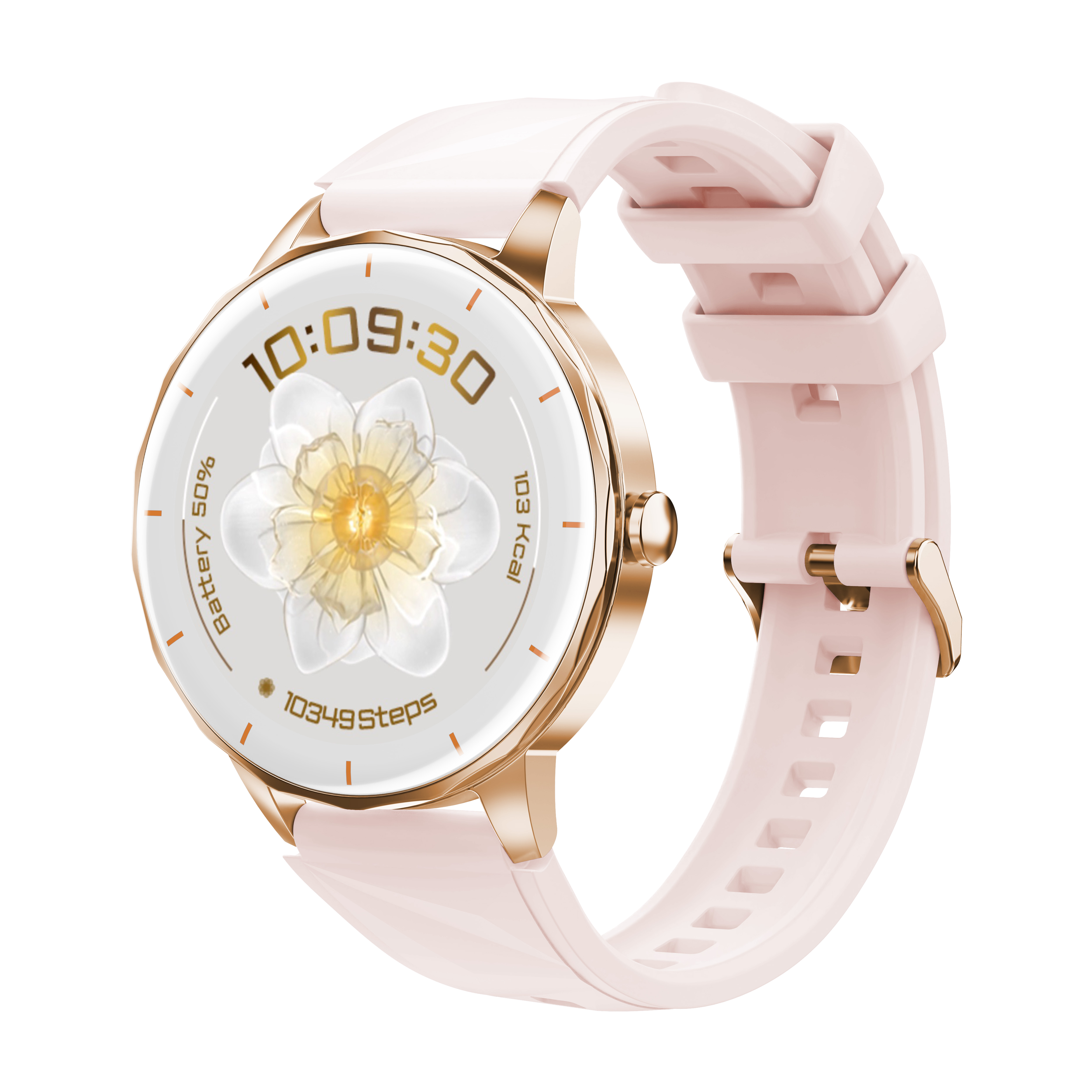 Luxury Women's Round Smart Watch with 1.27'' Display & Health Monitoring