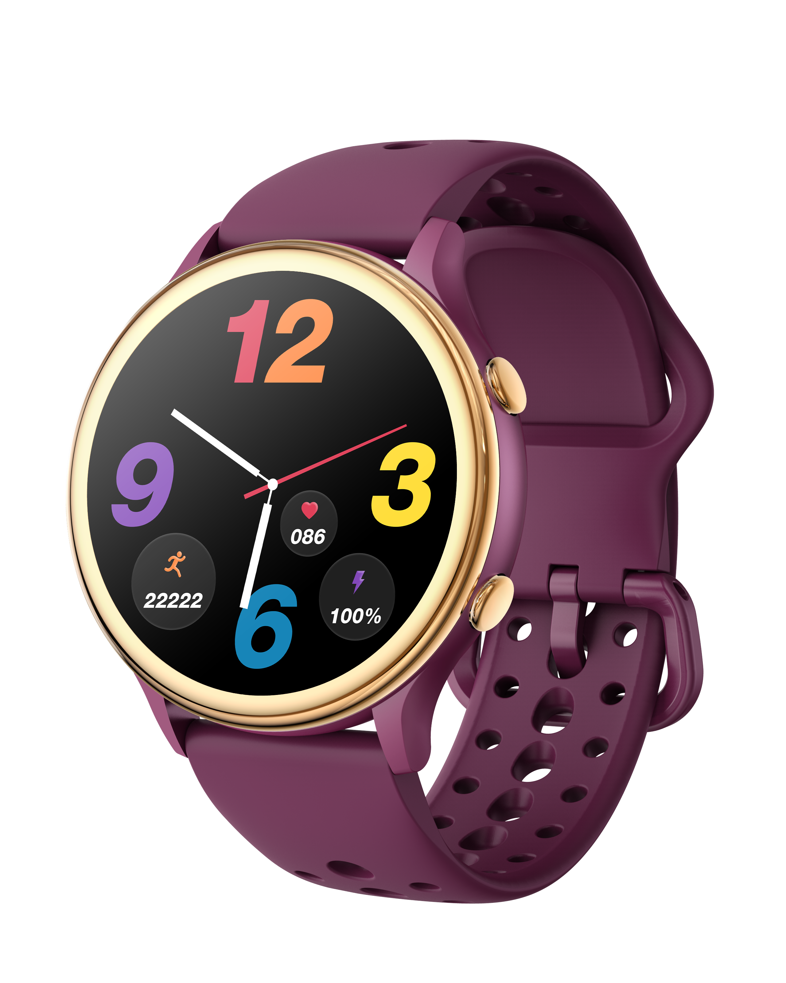 Elegant Round Smartwatch for Women with Calling & Health Monitoring – IP68 Waterproof