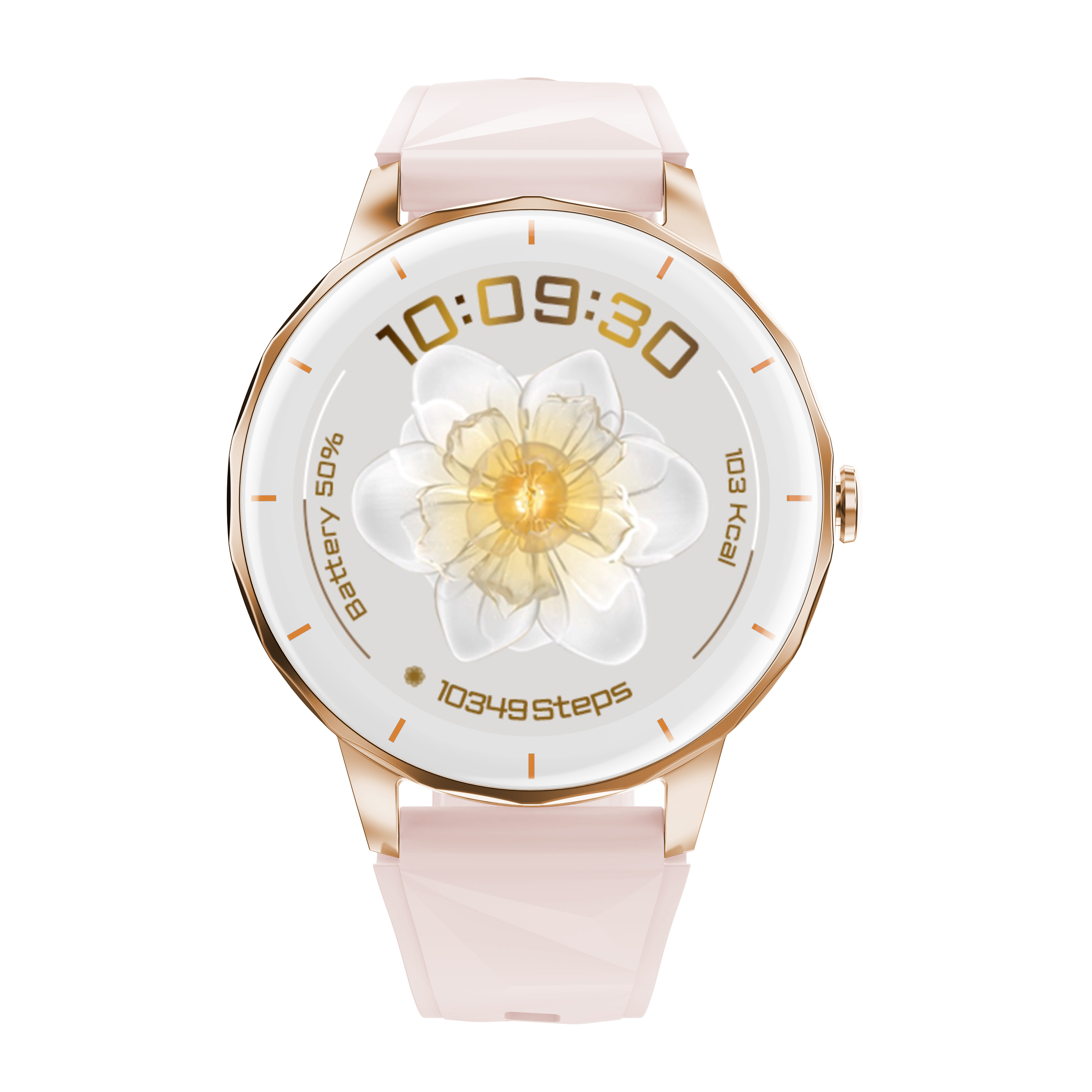 Luxury Women's Round Smart Watch with 1.27'' Display & Health Monitoring