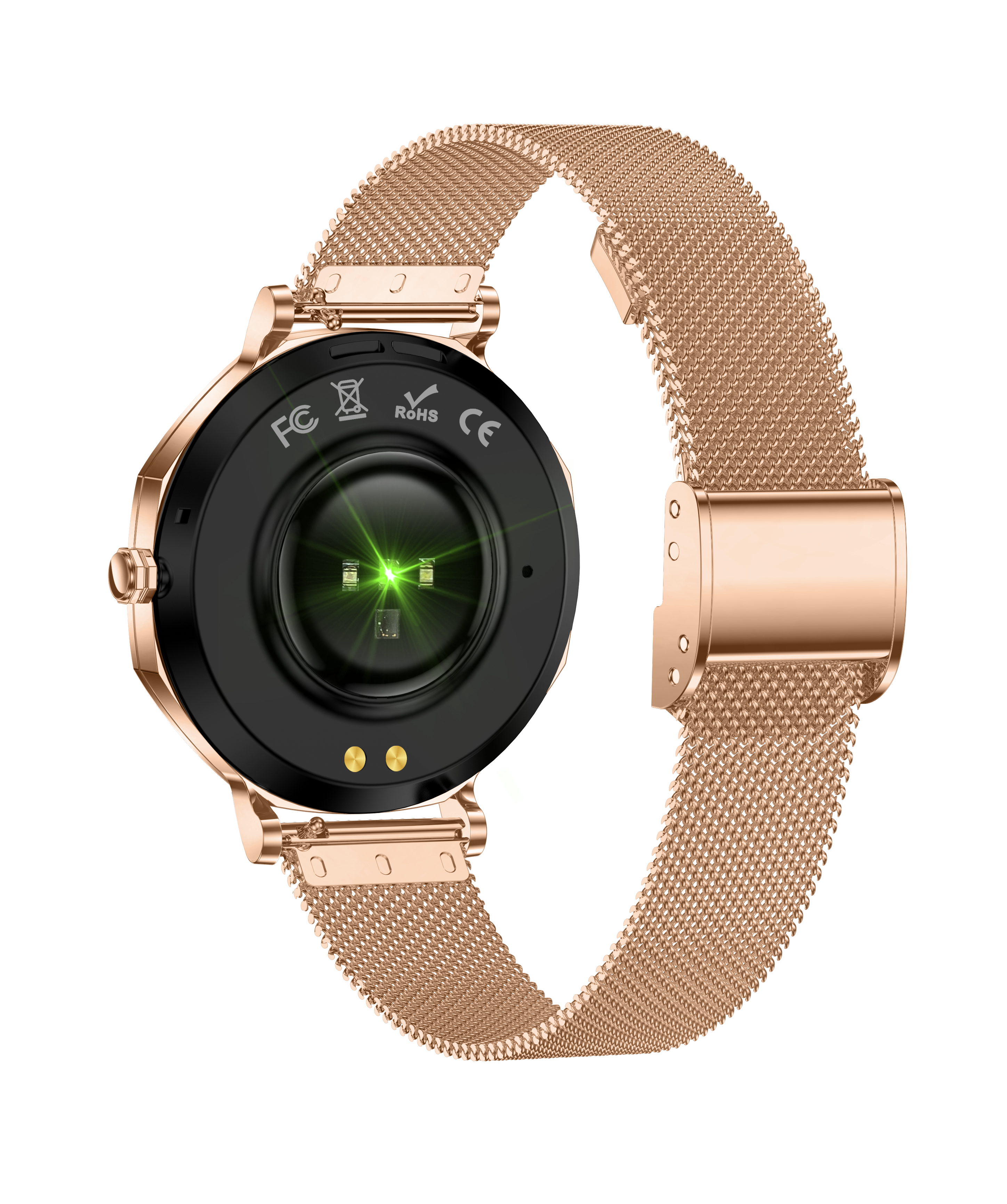 Luxury Ladies Smart Watch with Diamond Bezel, AMOLED Display, AI Voice Assistant & Call Function