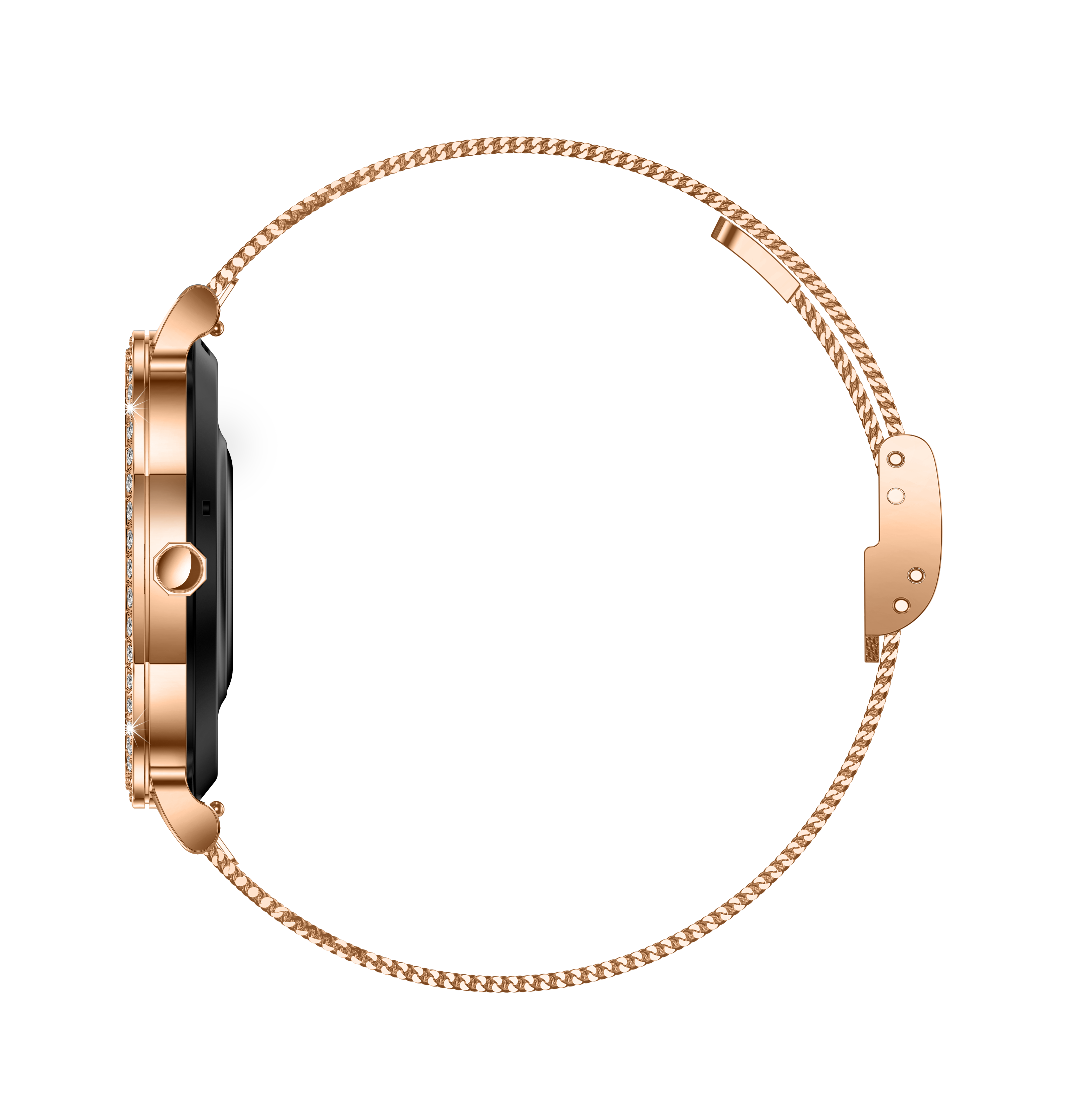Luxury Ladies Smart Watch with Diamond Bezel, AMOLED Display, AI Voice Assistant & Call Function