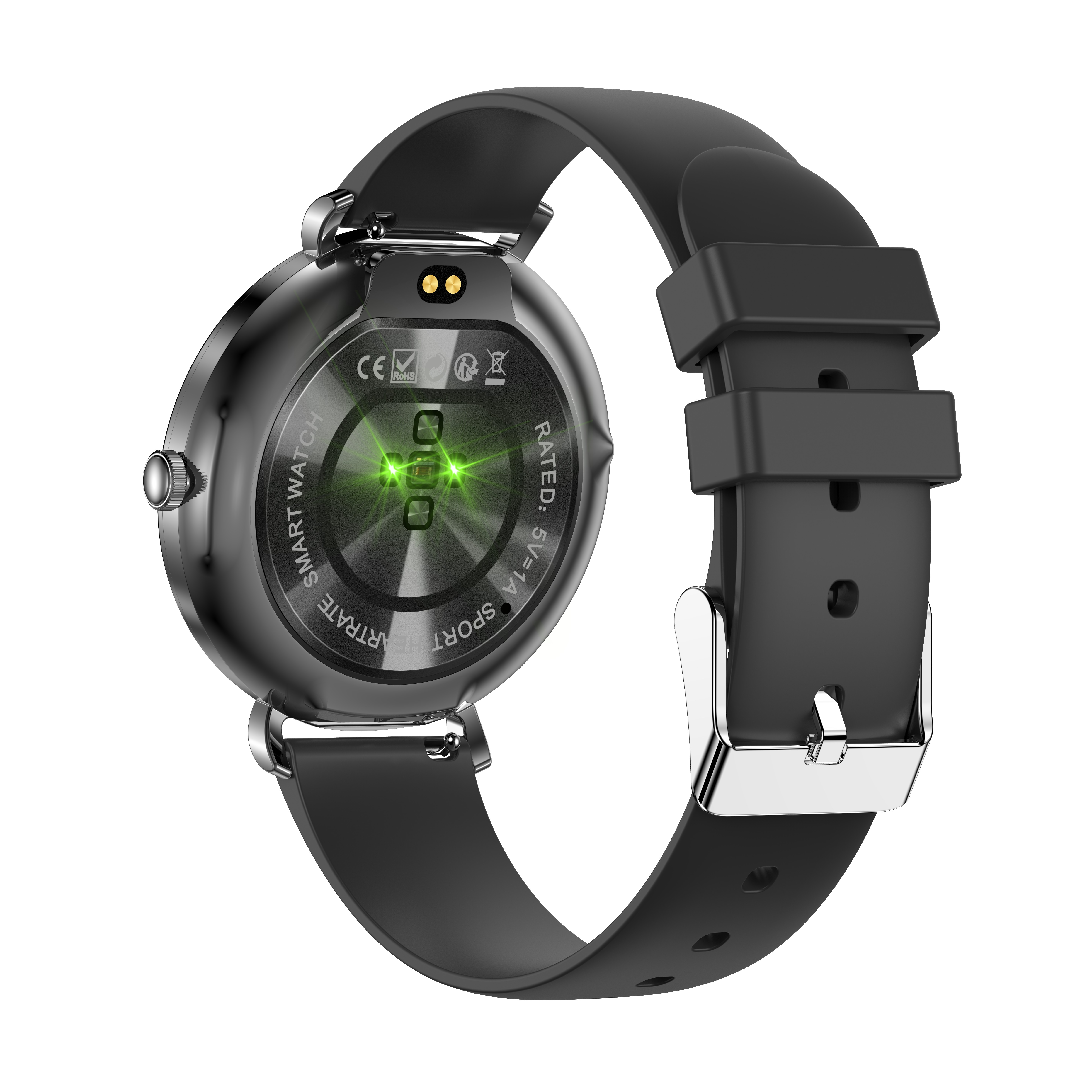 Women's AMOLED Smartwatch Black Strap Edition with Bluetooth Calling & Fitness Tracking