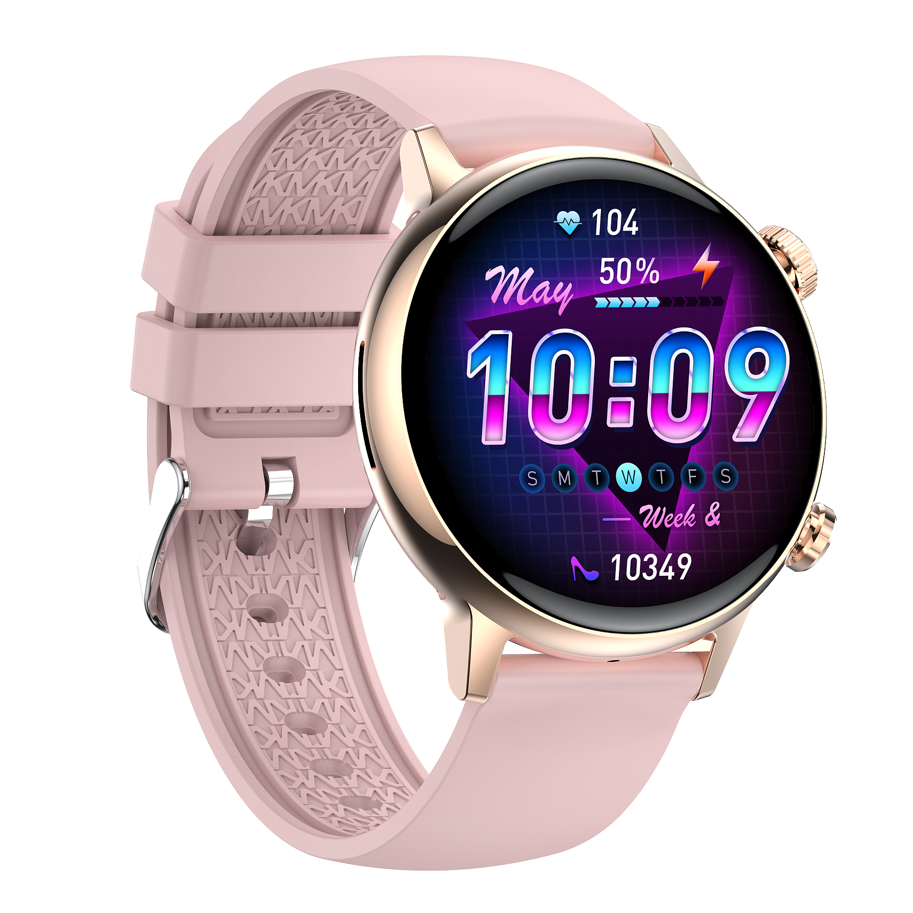 Premium Women's Round AMOLED Smartwatch, 1.19