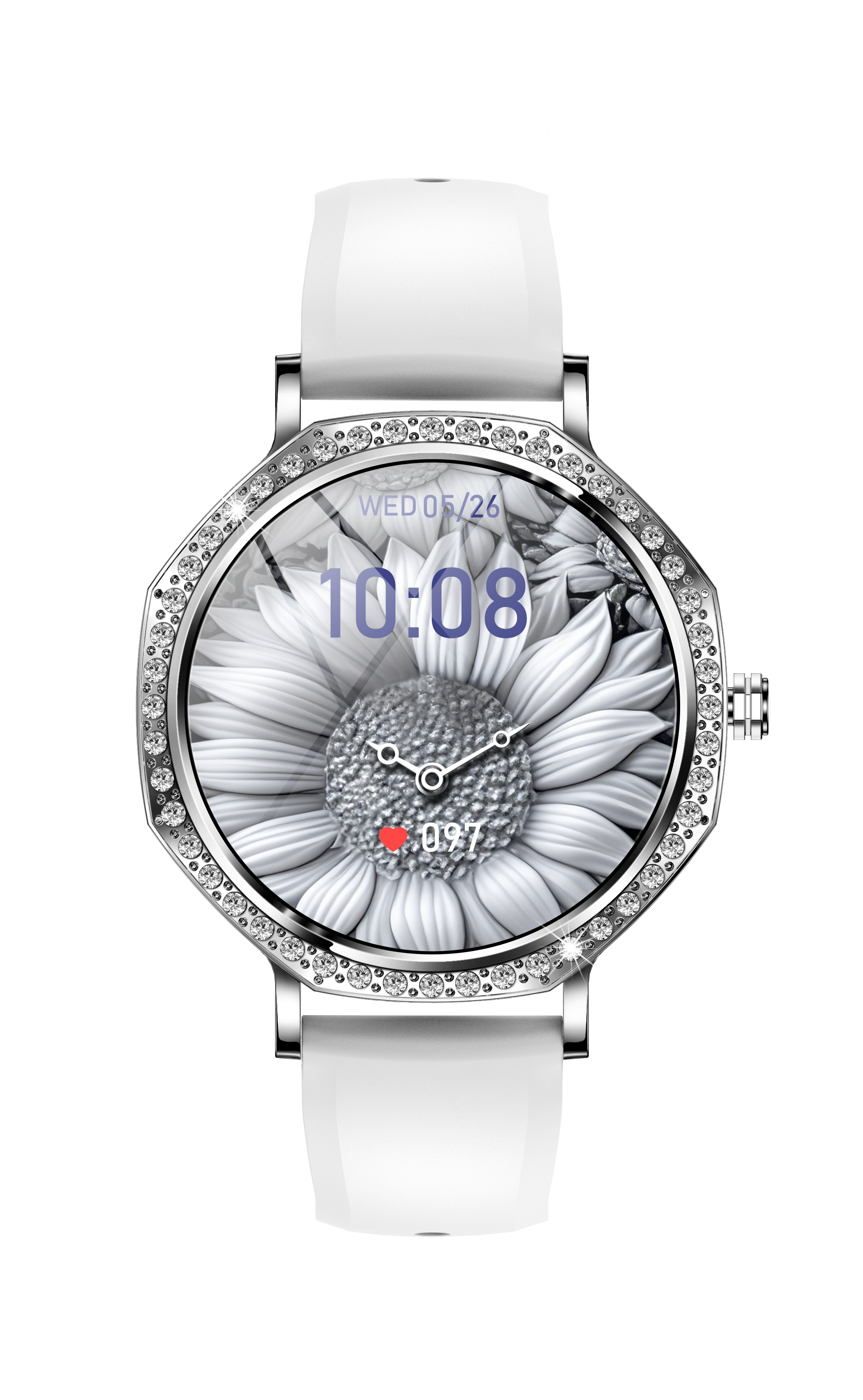 Luxury Diamond Slim AMOLED Women's Smart Watch with AI Voice and Call Function