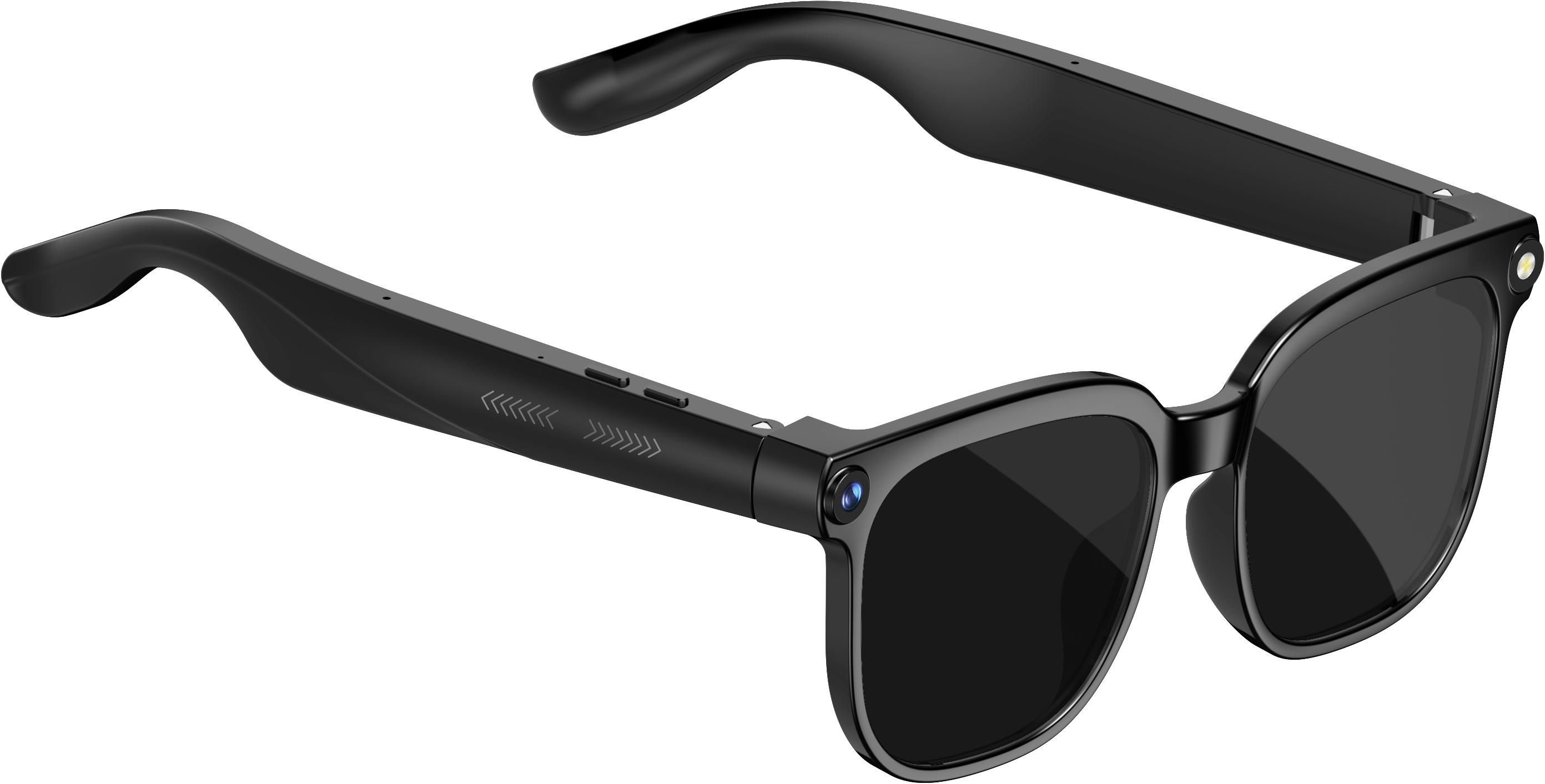 Smart AI Voice Control Bluetooth HD Camera Glasses with UV400 Lenses