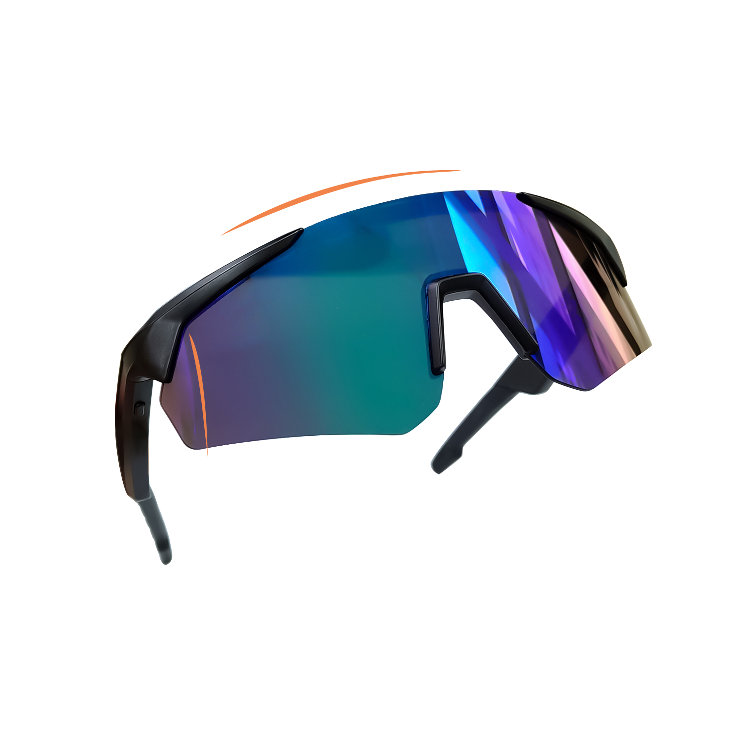 Smart Bluetooth Audio Cycling Sunglasses with UV400 Lens & Dual Battery