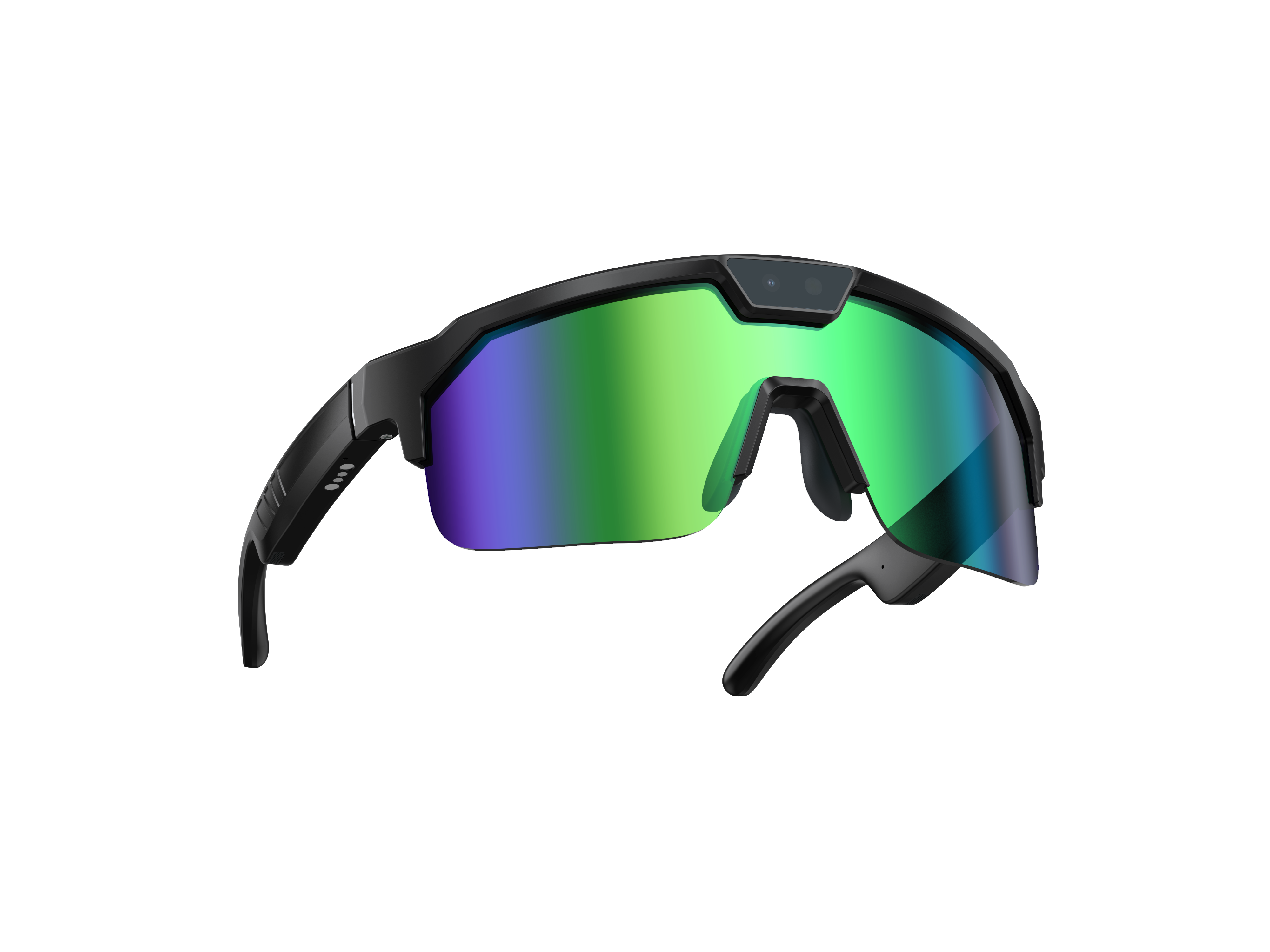 AI Smart Sport Glasses with Camera – 8MP HD, Voice Assistant, OIS, Bluetooth Music, Video Recording