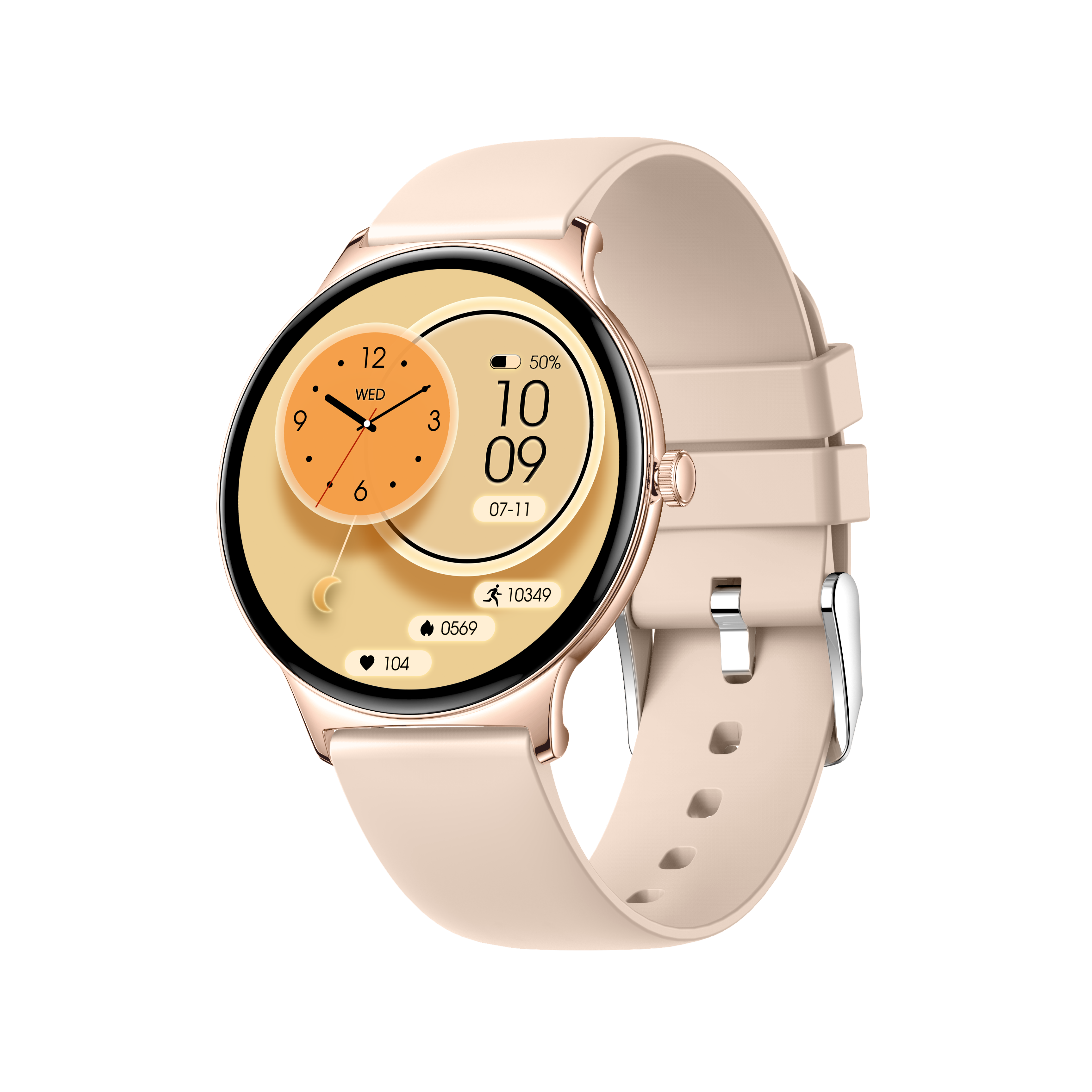 Luxury 1.43-inch AMOLED Women's Smartwatch, Ultra-Thin Zinc Alloy Body, Butterfly Dial, IP68 Waterproof