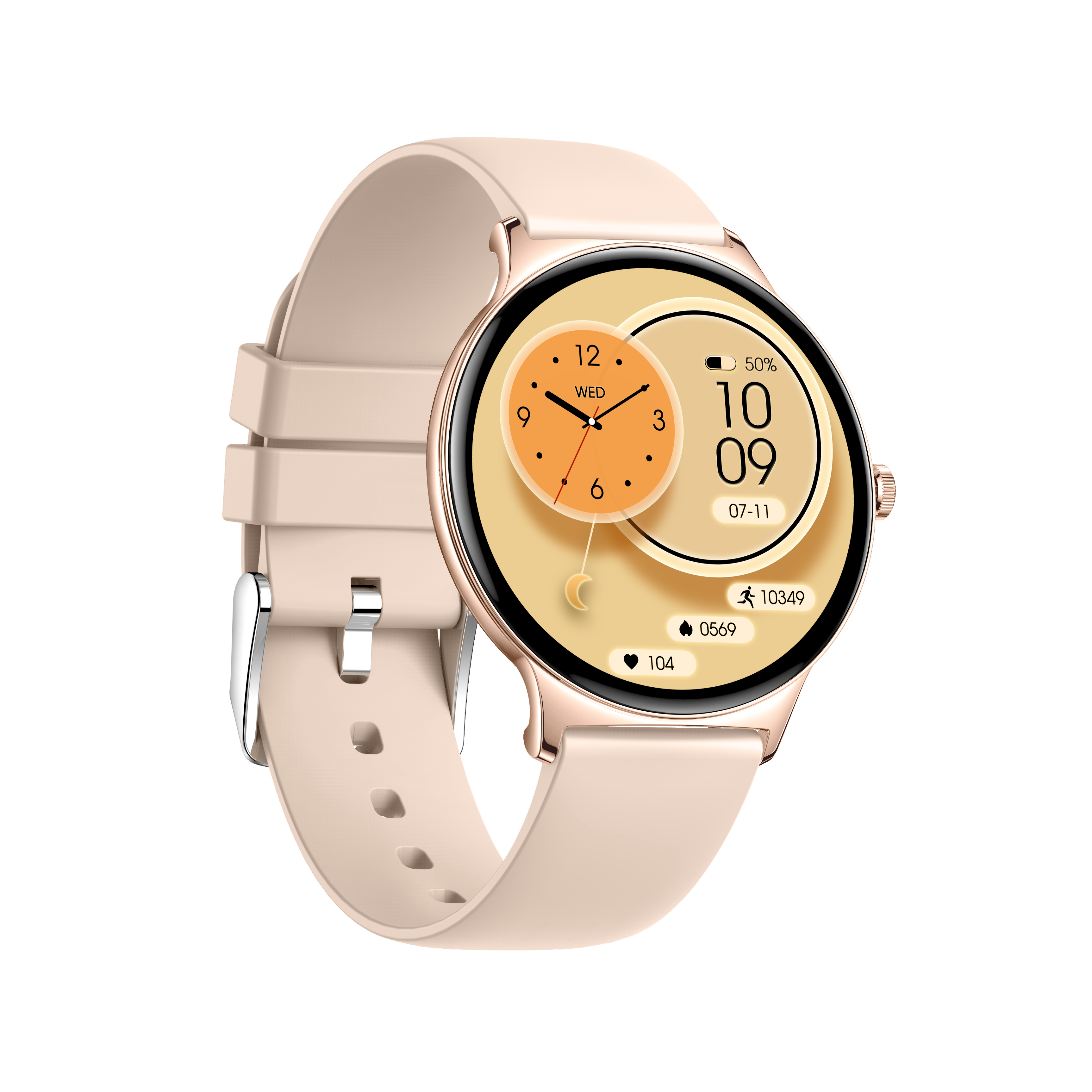 Luxury 1.43-inch AMOLED Women's Smartwatch, Ultra-Thin Zinc Alloy Body, Butterfly Dial, IP68 Waterproof