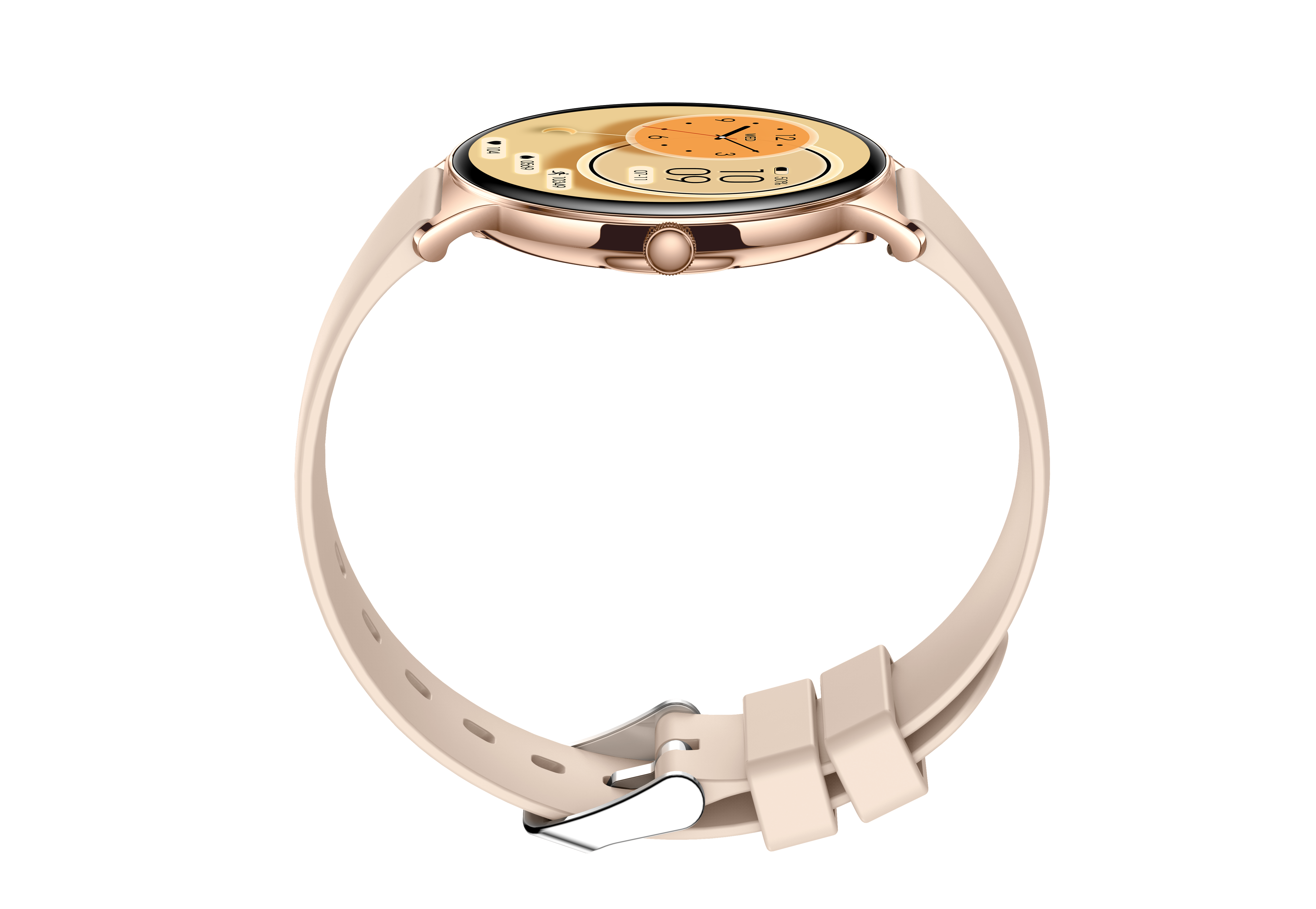 Luxury 1.43-inch AMOLED Women's Smartwatch, Ultra-Thin Zinc Alloy Body, Butterfly Dial, IP68 Waterproof