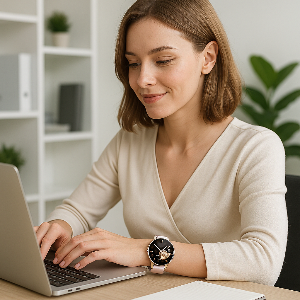 How Round Women Smart Watches Redefine Luxury and Functionality: The Role of Zinc Alloy, Elegant Design & Waterproofing