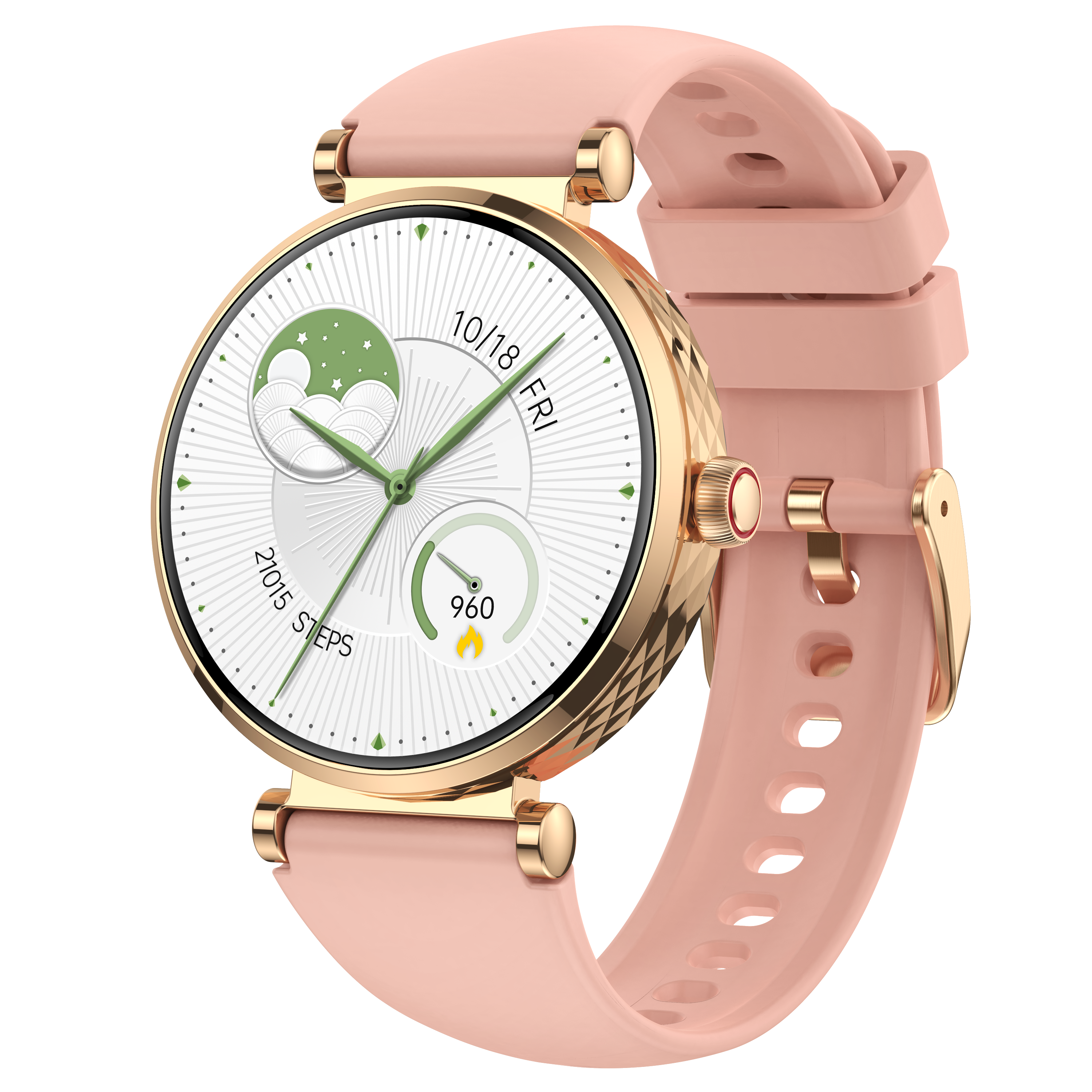 Premium Women's Round Smart Watch, 1.19