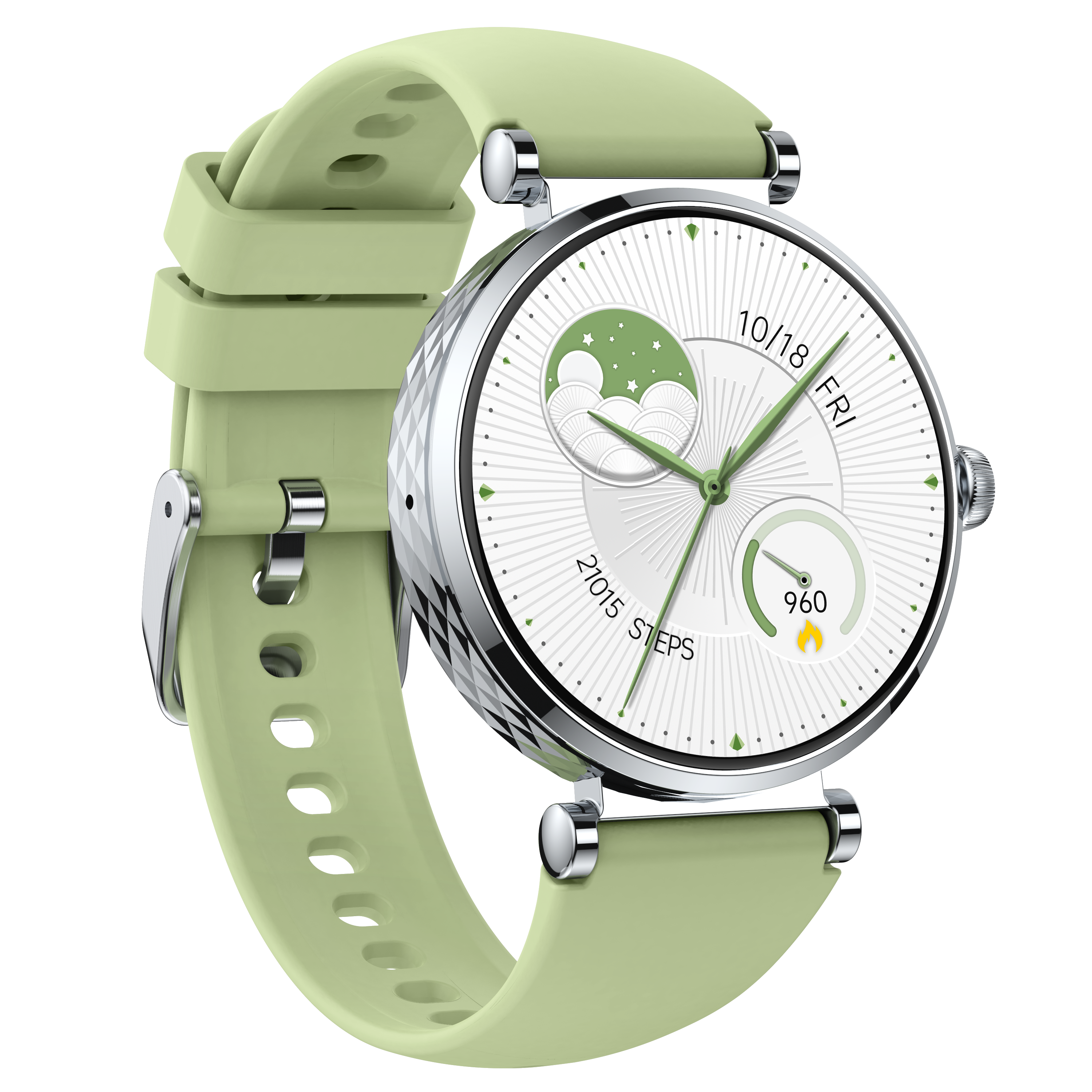 Elegant Women’s Smartwatch with AMOLED Display, Call & Health Features – Waterproof & Stylish