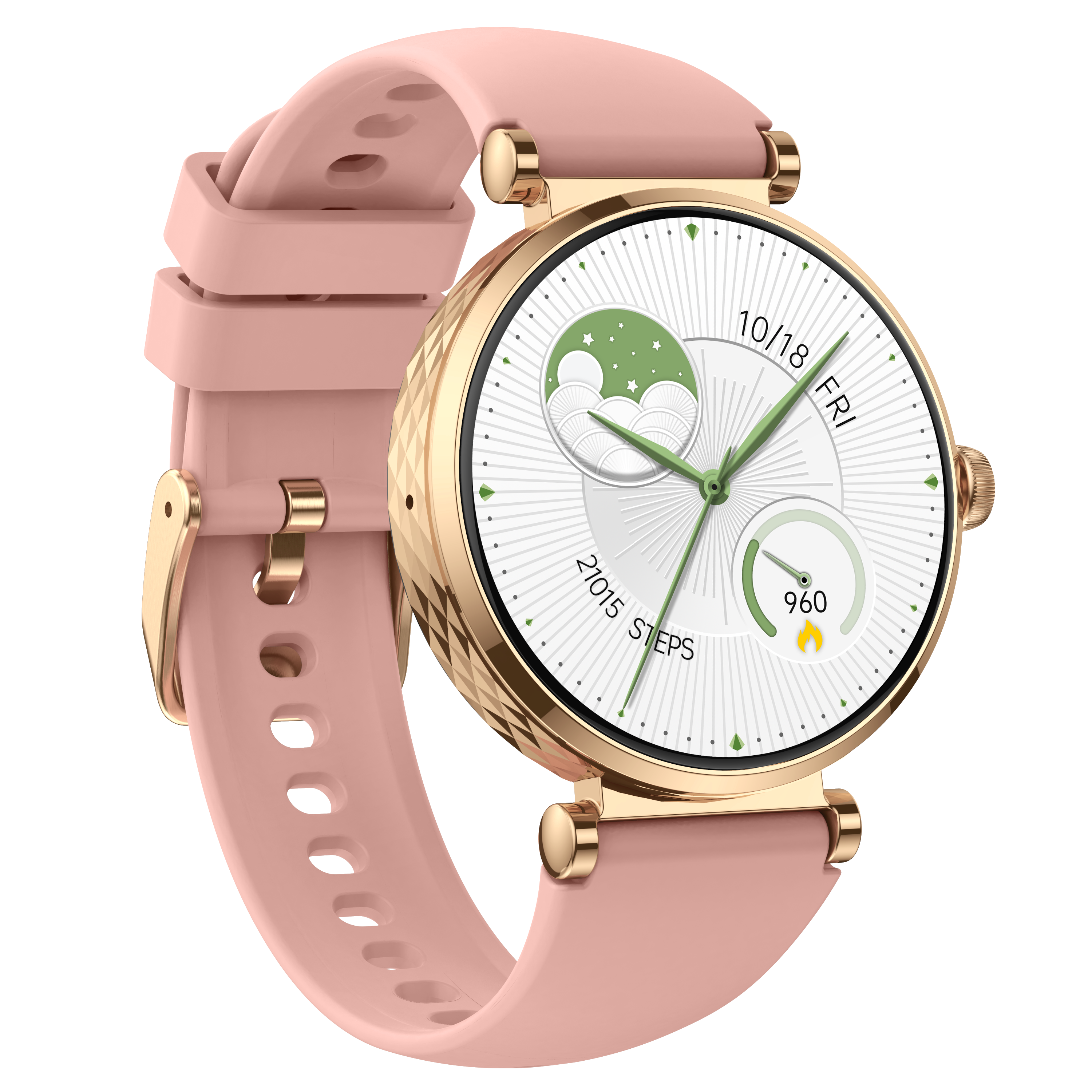 Premium Women's Round Smart Watch, 1.19