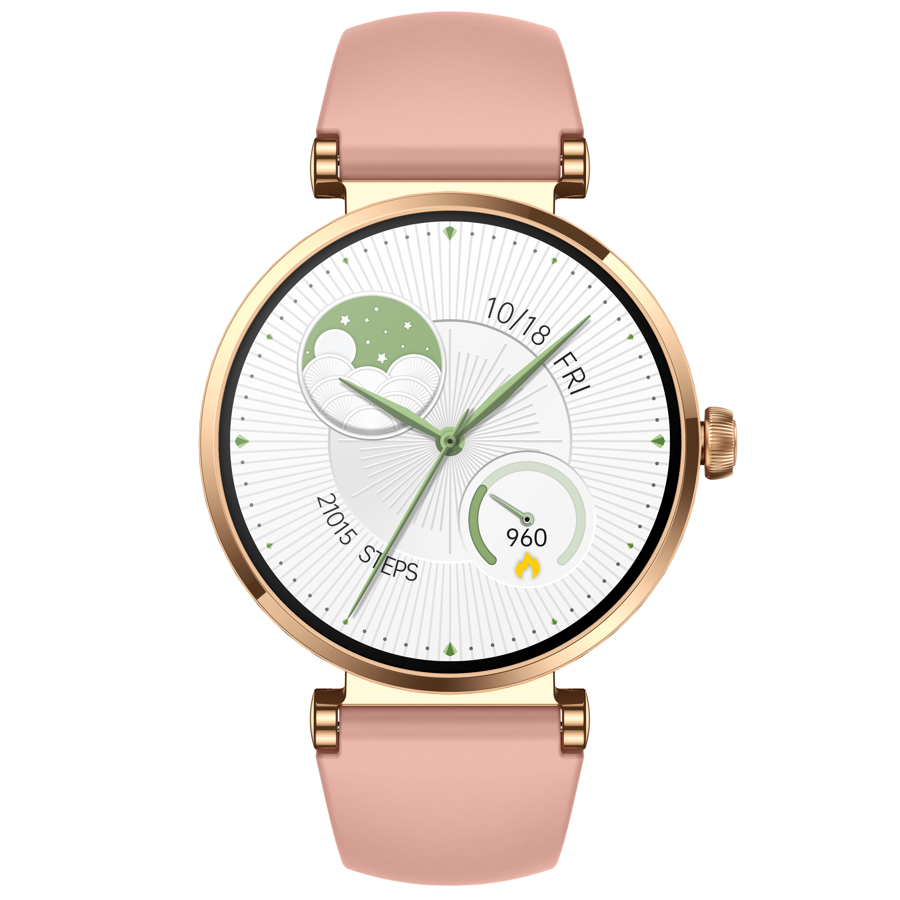 Premium Women's Round Smart Watch, 1.19