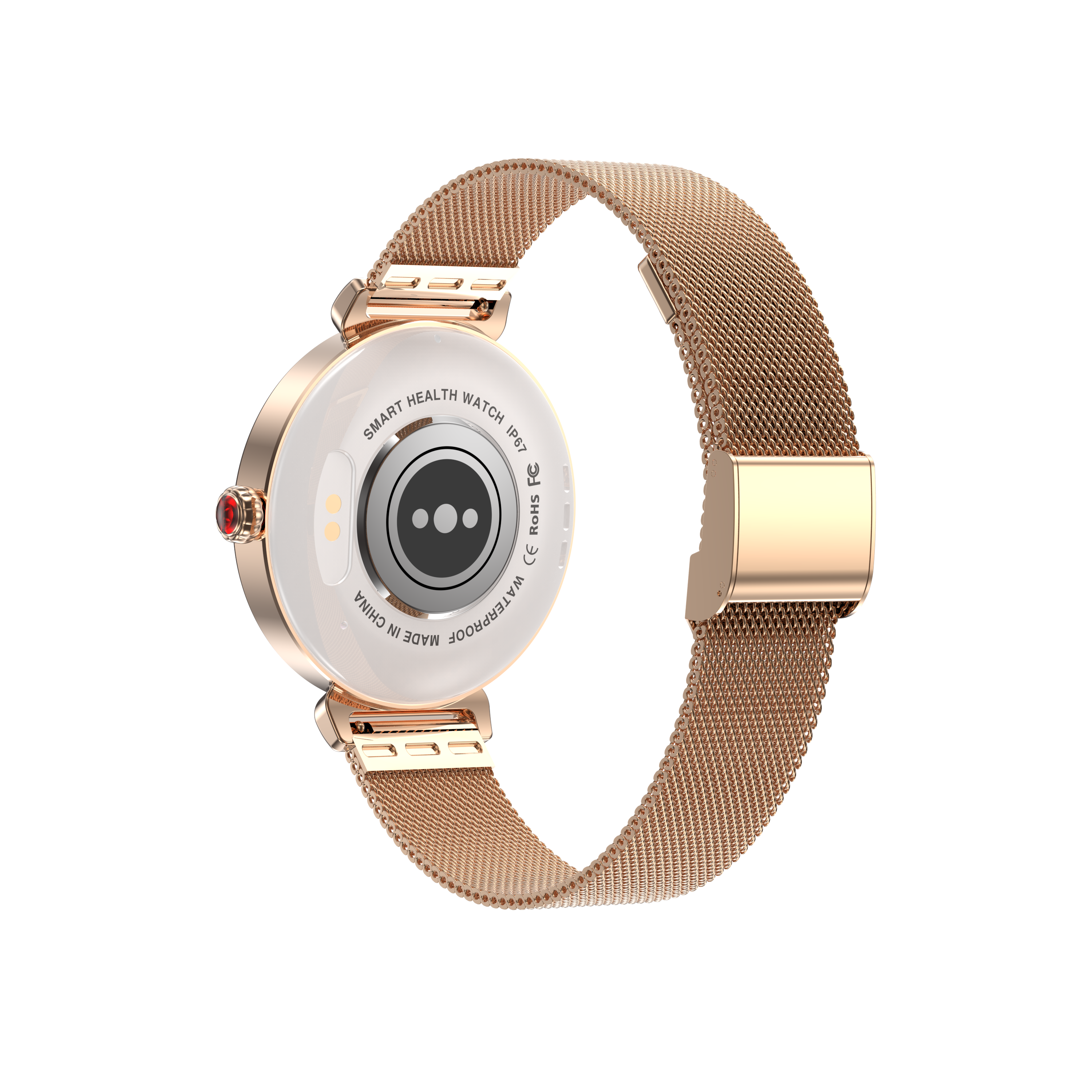 Luxury Women's Diamond Round Smart Watch, 1.28