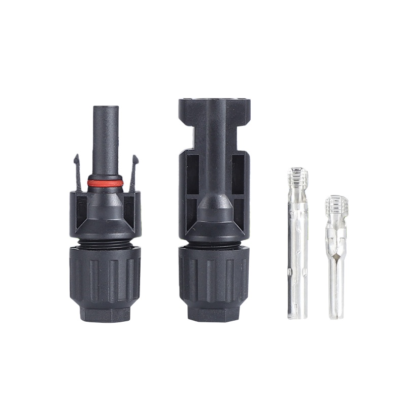 Solar Connector, 1000V 30A Small Hexagonal PV MC4 Male-Female Plug Assembly, Solar Photovoltaic Connector