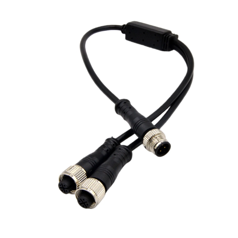 Aviation Connector Signal Cables for Industrial Equipment, Robotic Arm Control Cables, 1-to-2/1-to-4 Spring Cables, Video Cables, Multi-Core Cables