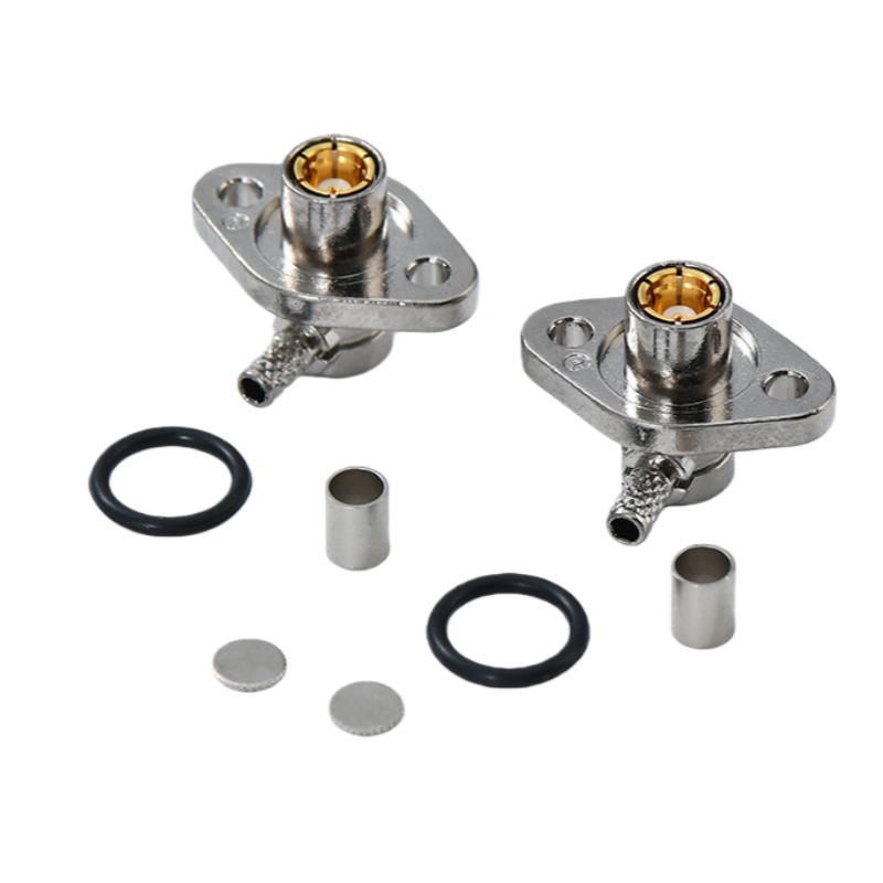 High-Speed SMB Angled/Female Straight Connectors for Automotive HD Cameras, Specialized for Electronic Monitoring Systems