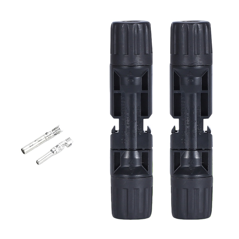 1000V 60A Tinned Purple Copper MC4 PV Connector, Male-Female Plug, Solar Photovoltaic Connection Assembly