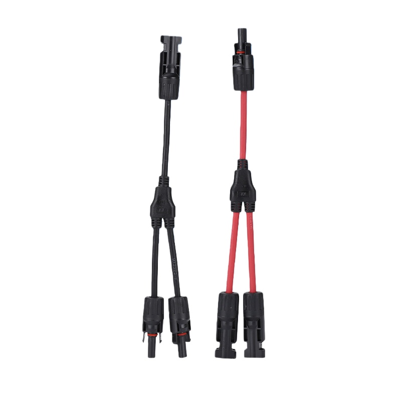 Y-Type 3-Way 1000V 6mm² MC4 PV Connector, Solar Panel Parallel Connection Adapter, 1-to-2 Splitter for Solar Modules