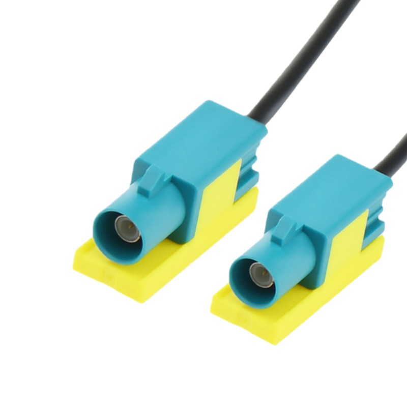 Multi-specification FAKRA Straight Male-Female Automotive Harness RF Connector Terminals, FAKRA Harness Processing