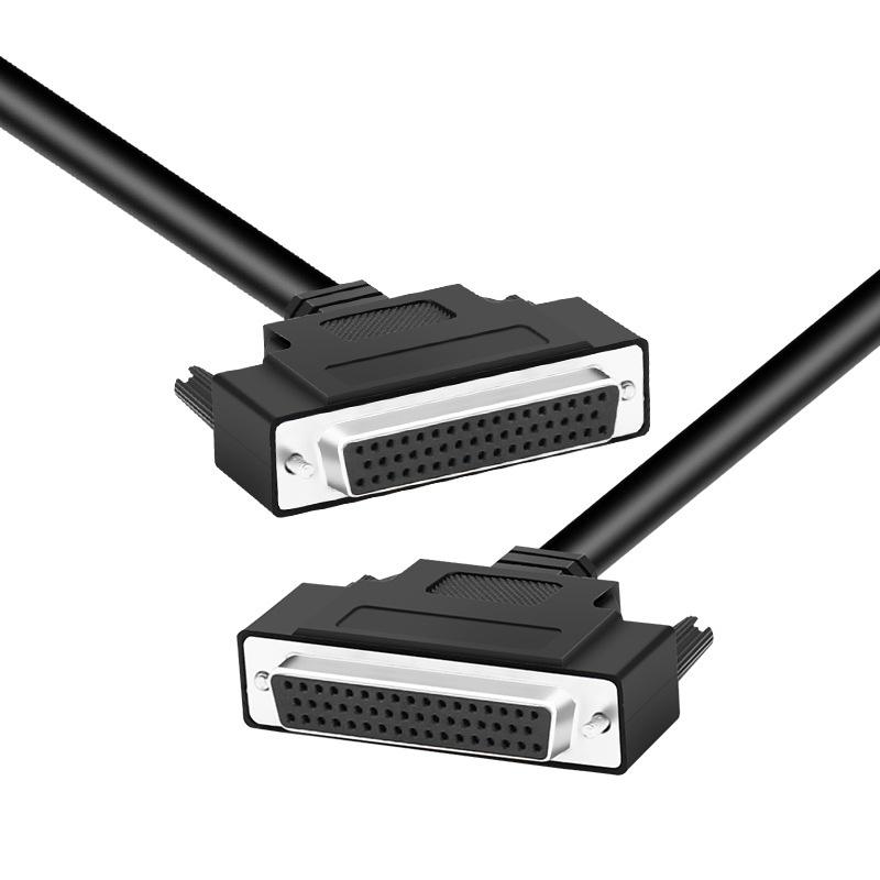 50-Pin Industrial Control Cable, HDB50 Female-to-Female Engineering Connection Cable, 3-Row 50-Pin Terminal Block Industrial Data Cable