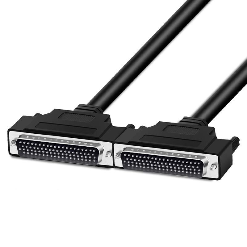 Graphics Card Connection Cable, SCSI 100-Pin Signal Transmission Cable, DB100P Male-to-Male Industrial Data Cable, High-Density Cable