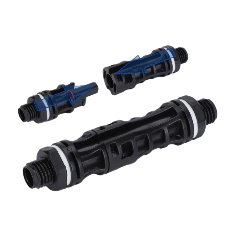 MC4 Panel Mount Connector, 1500V 30A PV Adapter for Combiner Boxes & Inverters, Waterproof Plug & Terminal