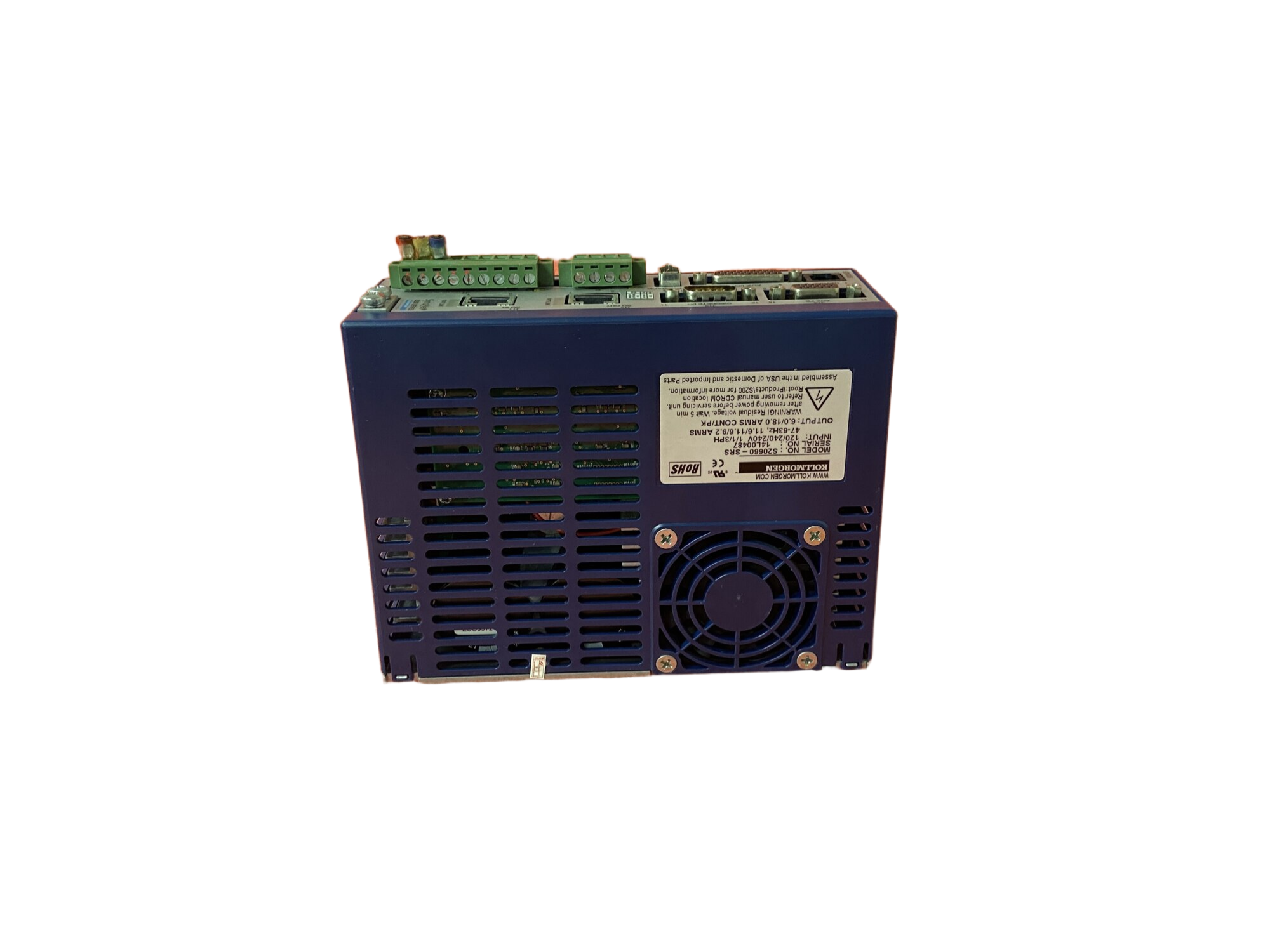 Kollmorgen S30601-NA-ARM9 - SERVOSTAR346 Controller w/o Fan As Is