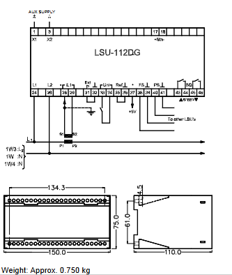 DEIF LSU-112DG Load Distribution Unit