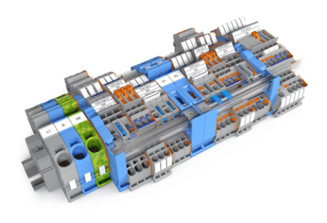 WAGO Rail-Mount Terminal Blocks with Screw and Stud Connection