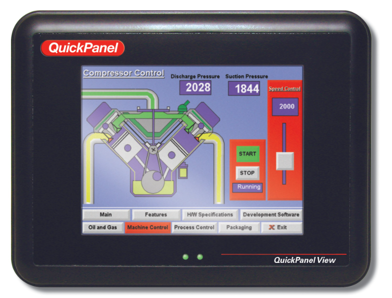 GE 10 "/12" QuickPanel View Compact Industrial grade Human Machine Interface (HMI) Computer