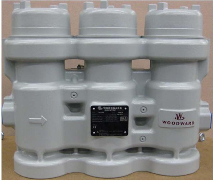 WOODWARD QuickTrip Electro Hydraulic Trip Block Component (P/N: 9907-1248)