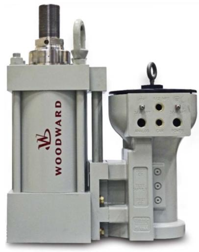 WOODWARD VariStroke GI single acting electro-hydraulic actuator