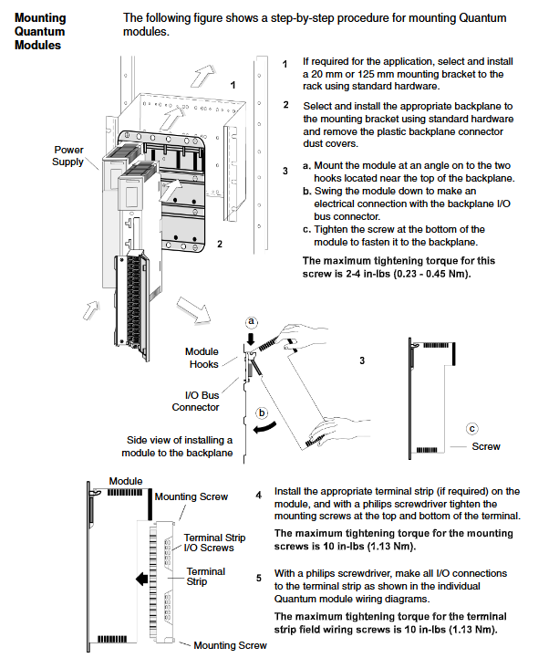 SCHNEIDER Modicon Quantum Automation Series 