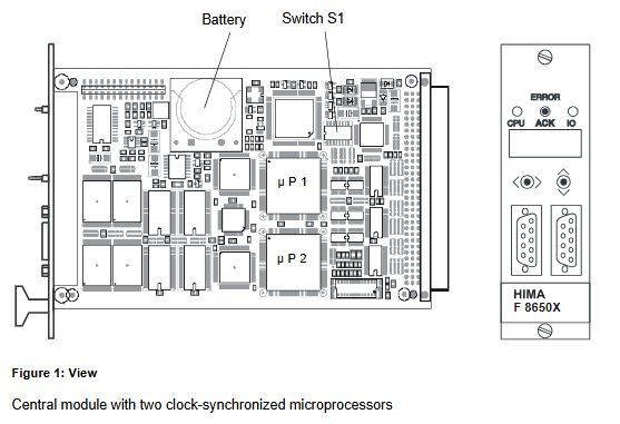 HIMA F 8650X: Central module Use in the PES H51q-MS, -HS, -HRS,Safety-related, applicable up to SIL 3 according to IEC 61508