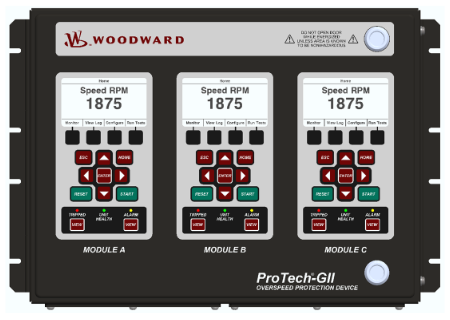 Woodward ProTech GII overspeed protection device (triple module redundancy)