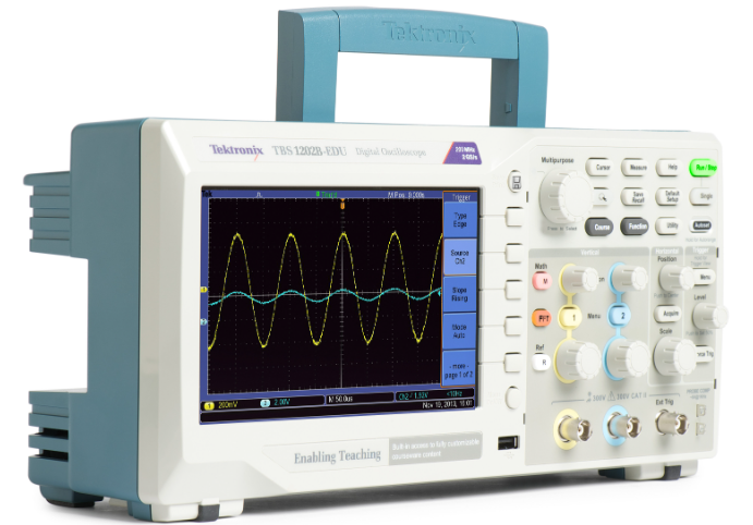 Tektronix TBS1000B and TBS1000B-EDU series digital storage oscilloscopes
