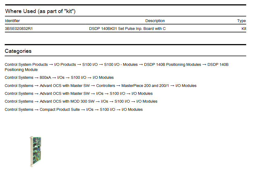 ABB 57160001-ACX DSDP 140B Counter Board