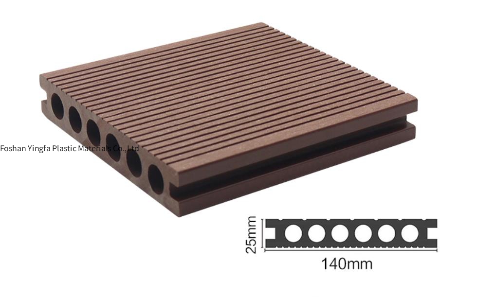 140 * 25 WPC outdoor round hole square hole solid floor