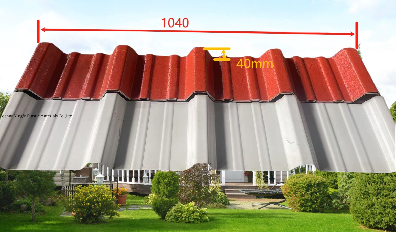 YINGFA 1040 Ultra High Waterproof Roof Tile