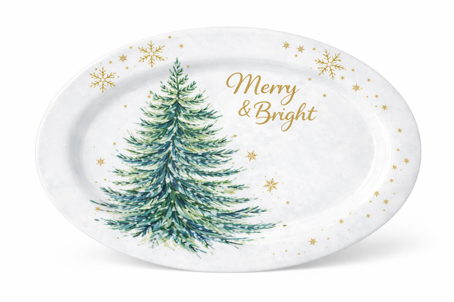 14” Christmas Oval Melamine Platter – Wholesale Holiday Serv