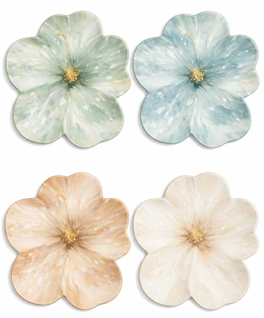 Blooming Garden 8.5” Sculpted Melamine Plates – Spring Whole