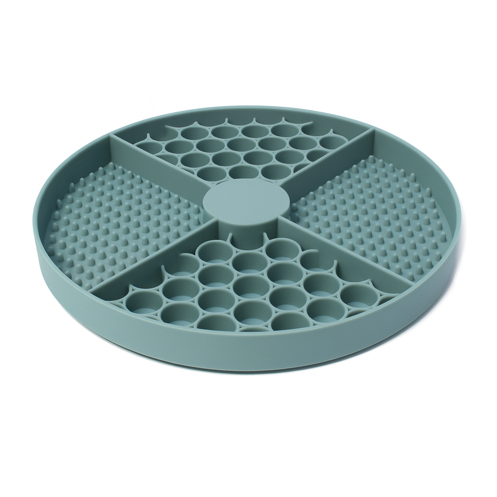 Calming Lick Mat for Dogs & Cats – Slow Feeder with 4 Textur